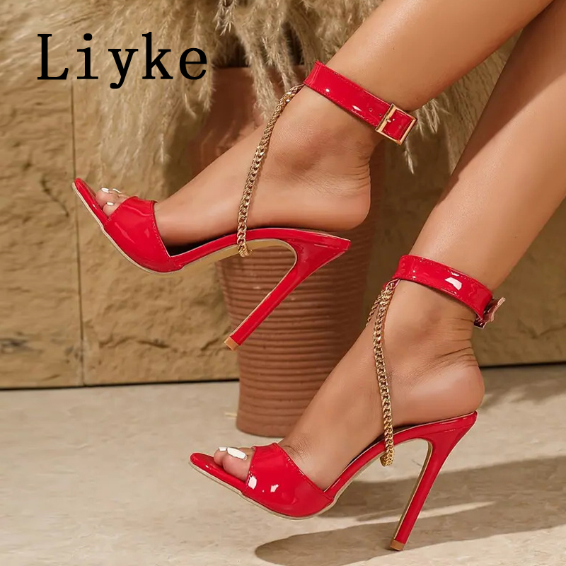 Fashion Women Belt - Liyke 2026 Summer Fashion Metal Chain
