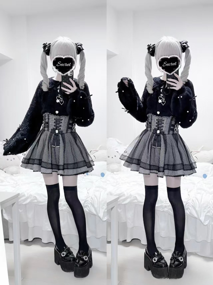 Women'S Fashion Designer Clothes - Autumn New Darkly Japanese 2-piece Set