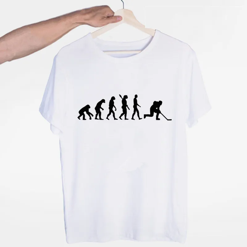 Women Fashion Evolution - Men's Evolution of Ice Hockeyer T-shirt