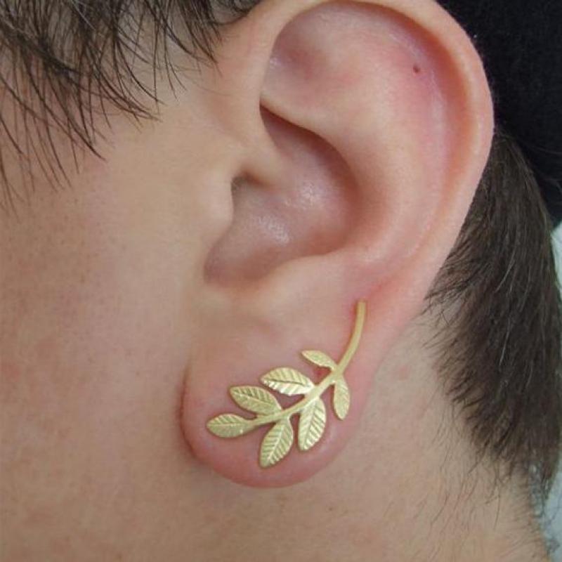 Women Fashion Online Shopping - Breath Wild Fashion Temperament Metal Leaf
