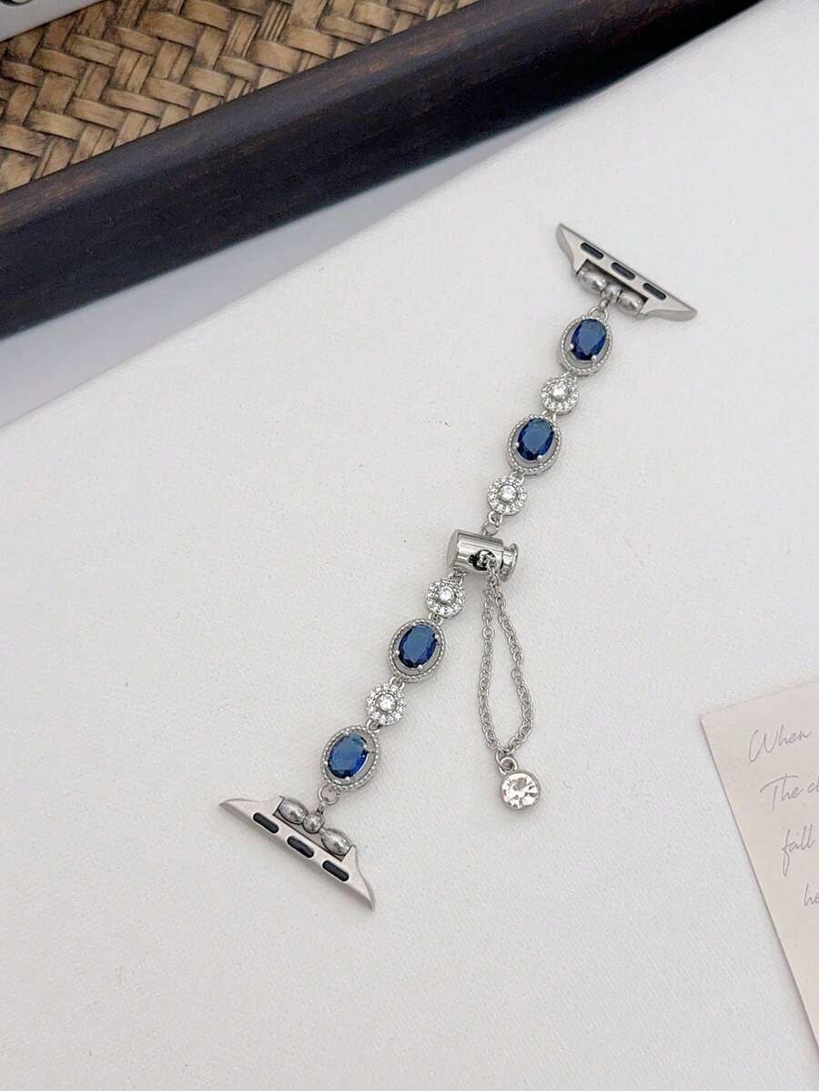 Women Fashion Over 40 - MAPUCE 1pc Luxury Ocean Tear Sapphire