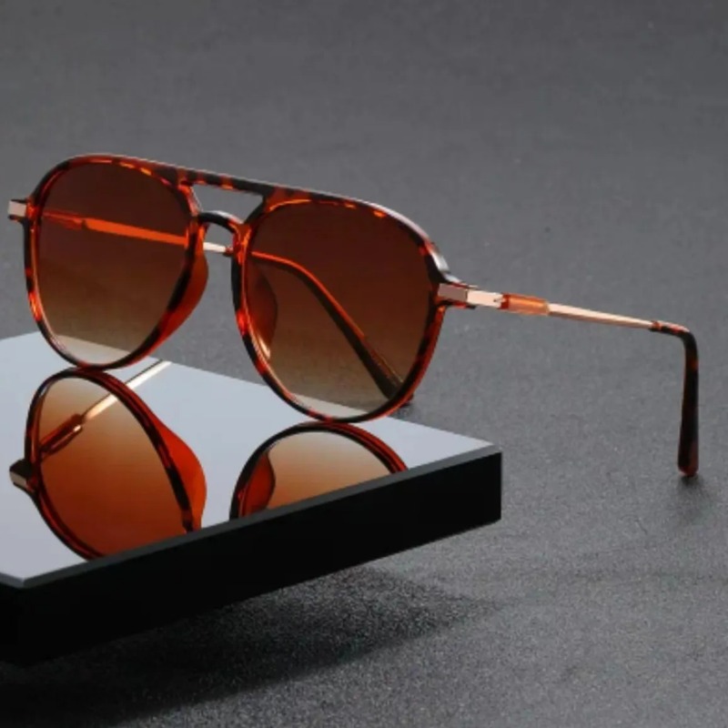 Women'S Fashion Eyewear - 1pcs Vintage Pilot Sunglasses Women Men