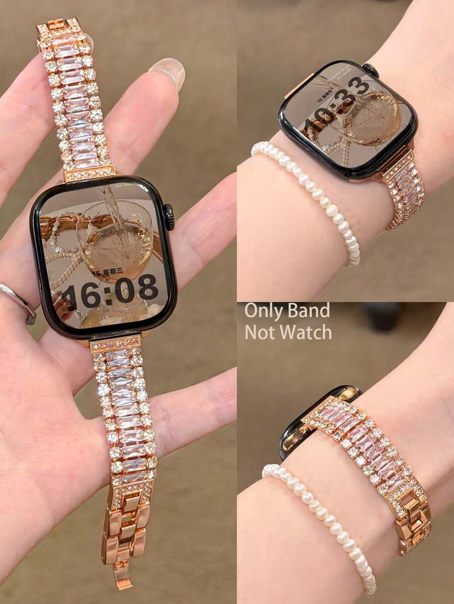 1pc Rose Gold Triple Row Diamo - огляд і ціна Women Fashion Over 40