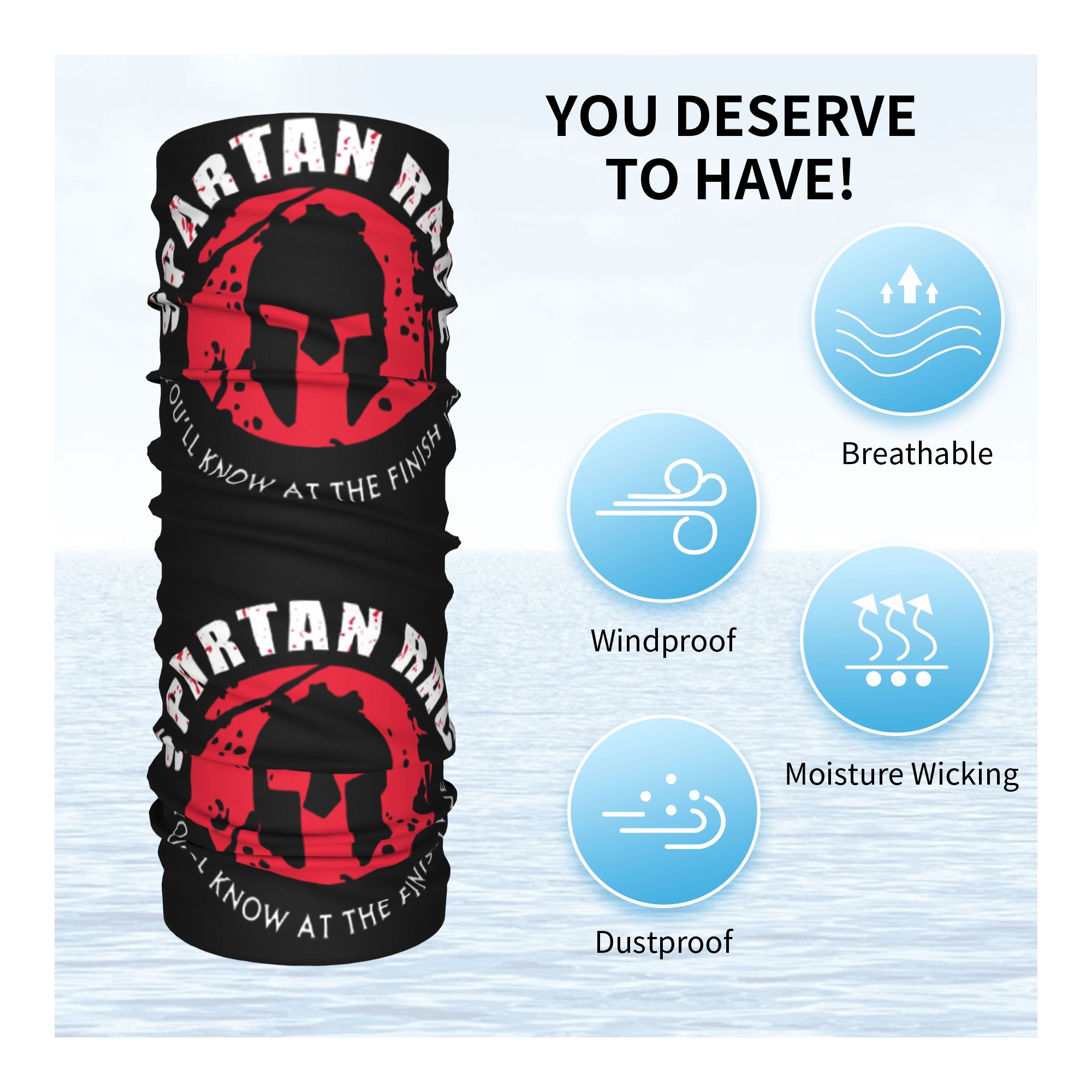 Large Spartan Race Logo Bandan - огляд і ціна Women Fashion Logo