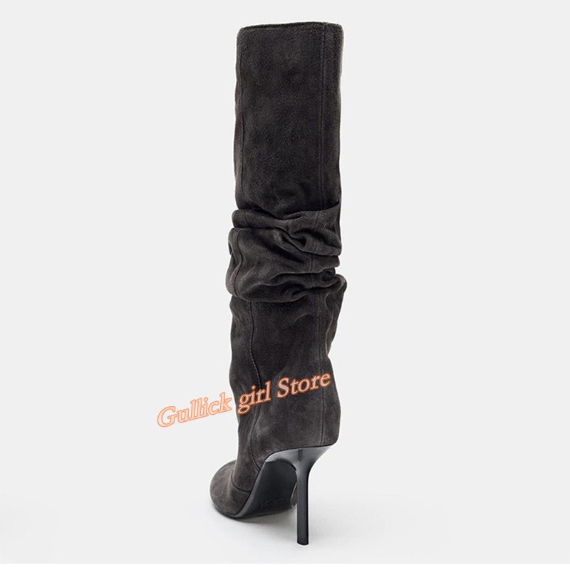 Suede Slouchy Knee High Boots  - огляд і ціна Women'S Fashion Winter 2026