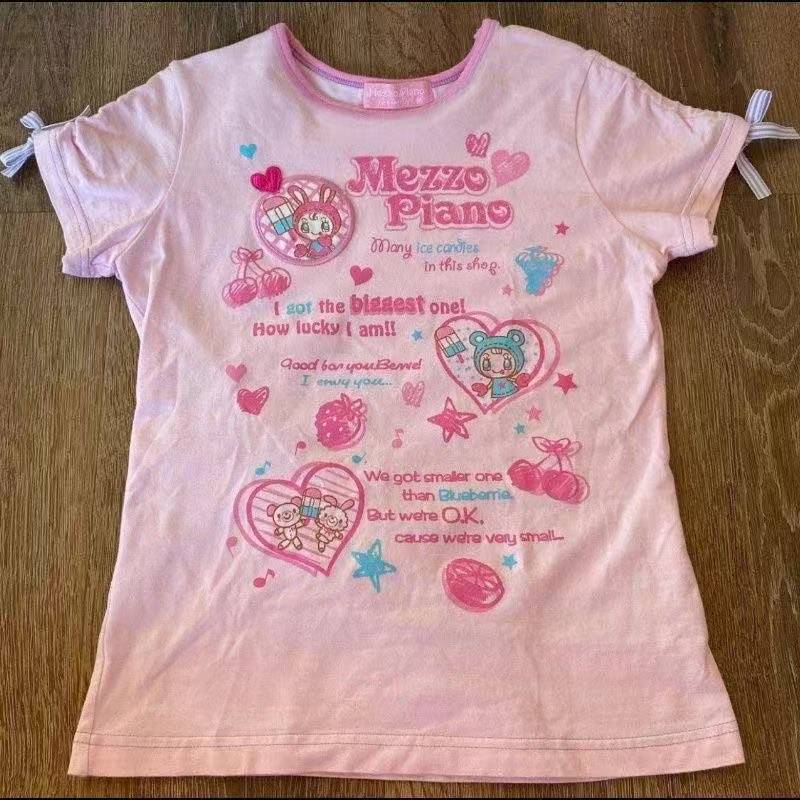 Vintage Kawaii Cute Short Slee - огляд і ціна Women Top Fashion