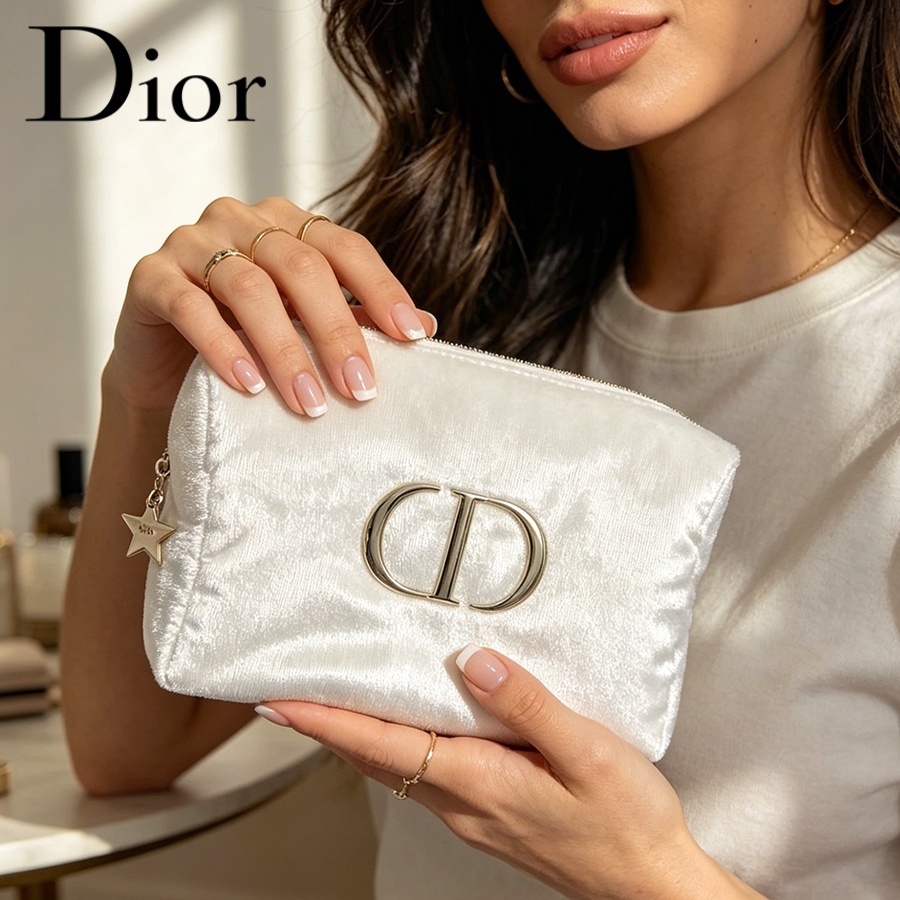 Dior’s Bag White Velvet Travel - огляд і ціна Women Fashion Logo