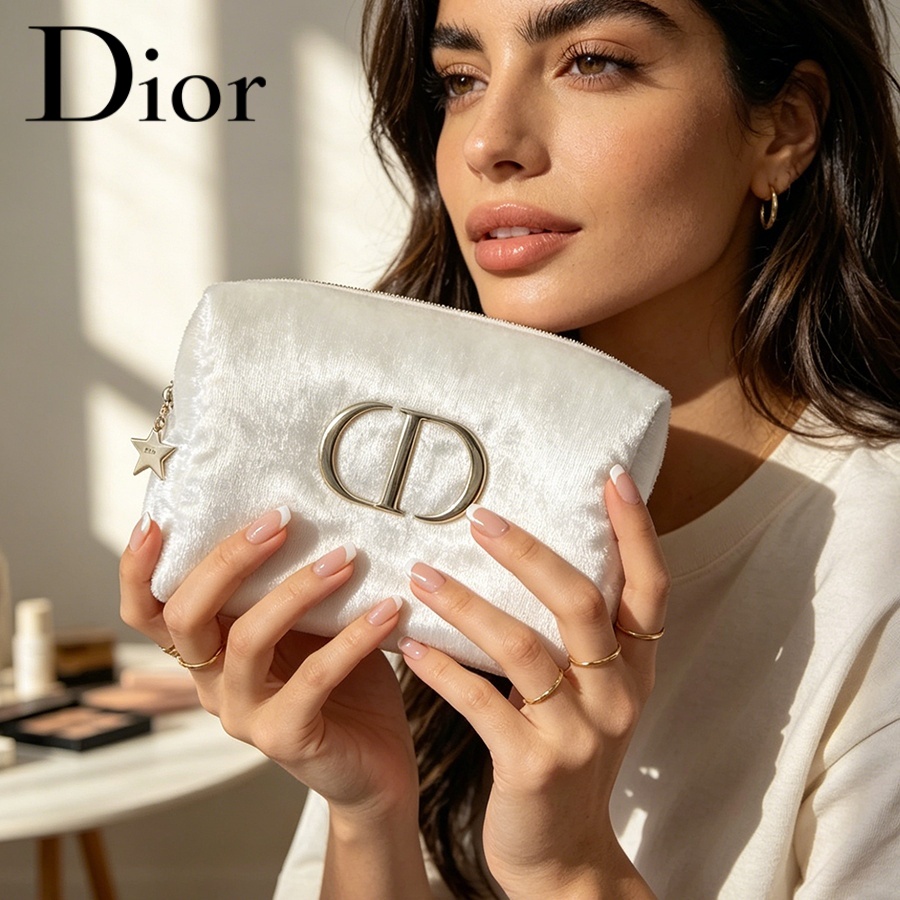 Dior’s Bag White Velvet Travel - огляд і ціна Women Fashion Logo