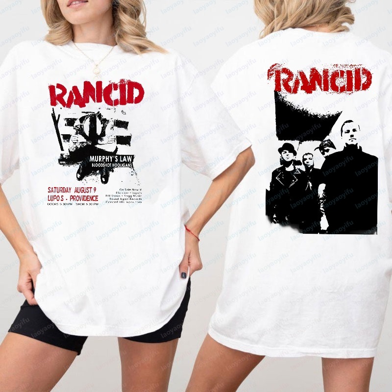 Rancid Double Sided Print Tshi - огляд і ціна Women'S Fashion Edgy