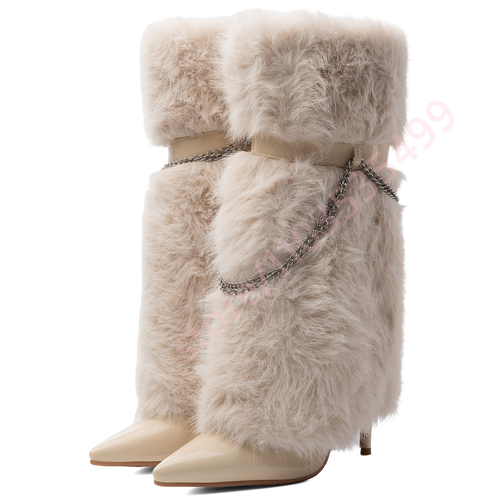 2026 Fluffy Fur Mid Calf Boots - огляд і ціна Women'S Fashion Winter 2026