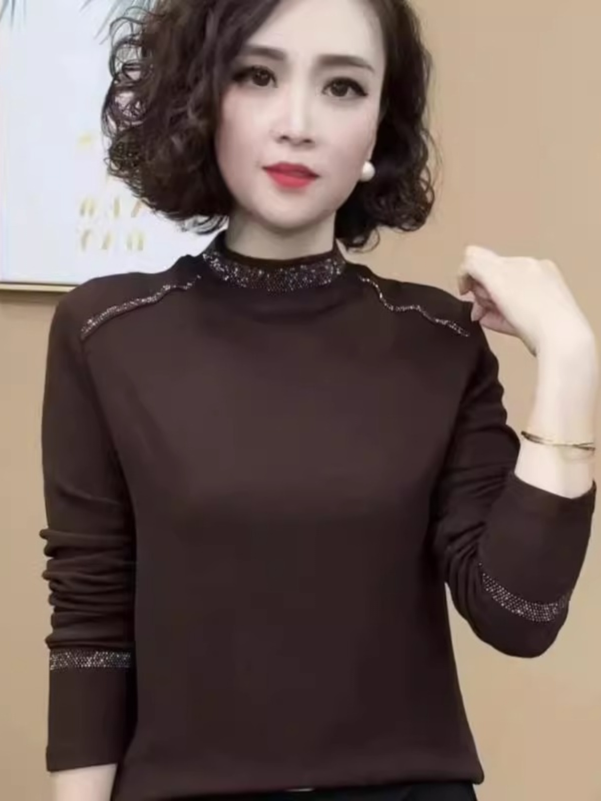 Fashionable Long Sleeve Half H - огляд і ціна Women Fashion Over 40