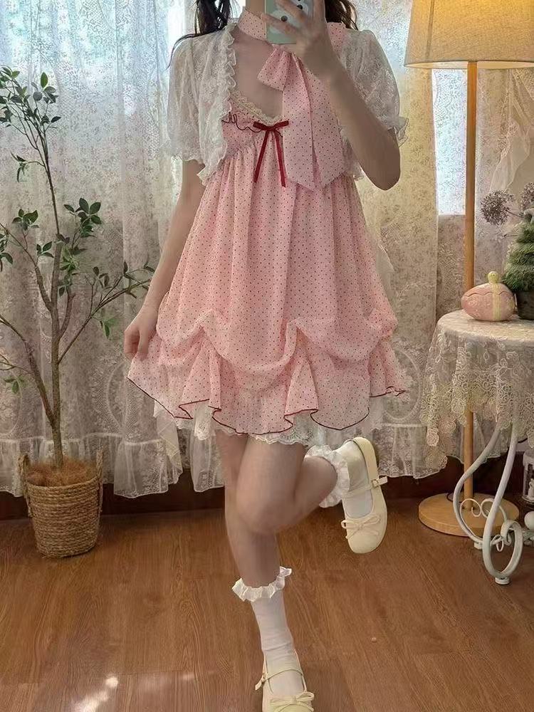 Japanese Fashion Sweet Cute 2  - огляд і ціна Ruched Dress Mini