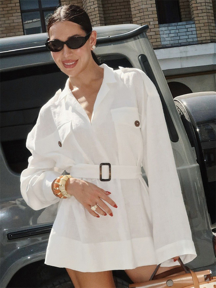 Tossy White Linen 2026 Summer  - огляд і ціна Women'S Fashion Utility Belt