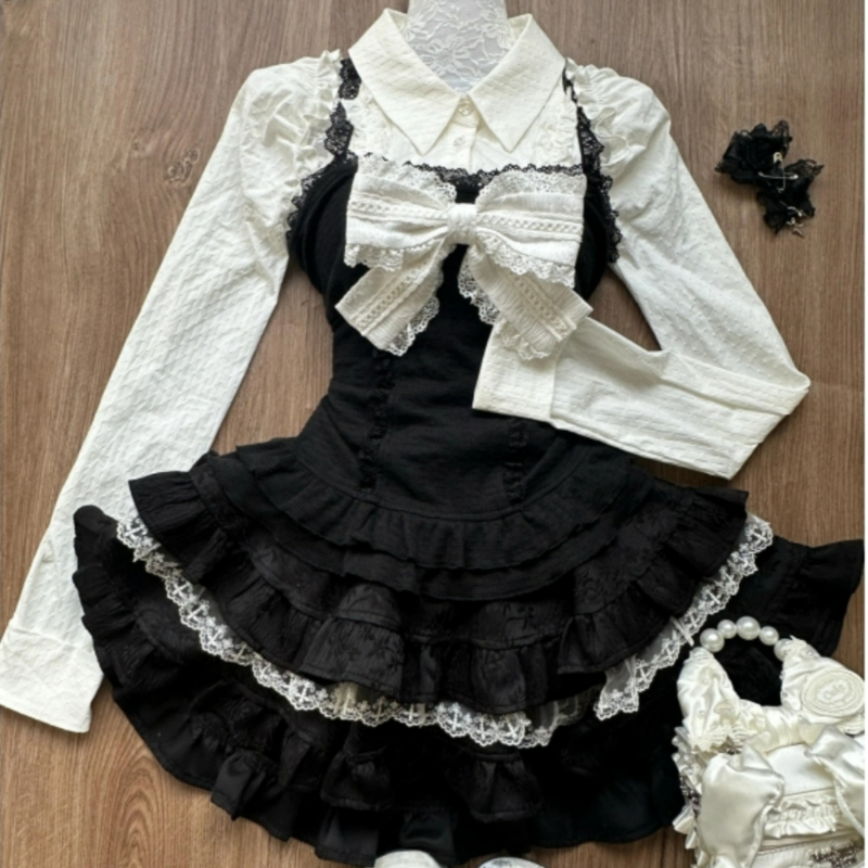 Y2k Aesthetic Lolita Style 3 P - огляд і ціна Women'S Y2K Fashion Aesthetic