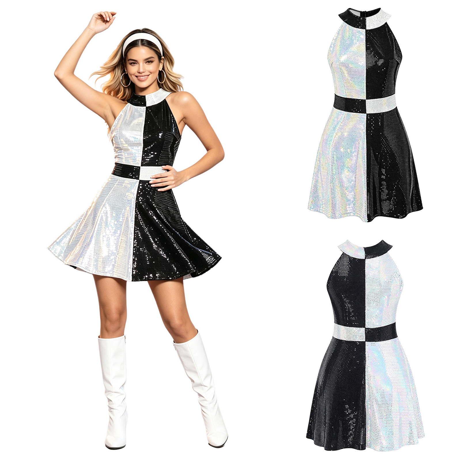Women 60s Disco Swinging Dress - огляд і ціна Women'S Fashion Of The 60S