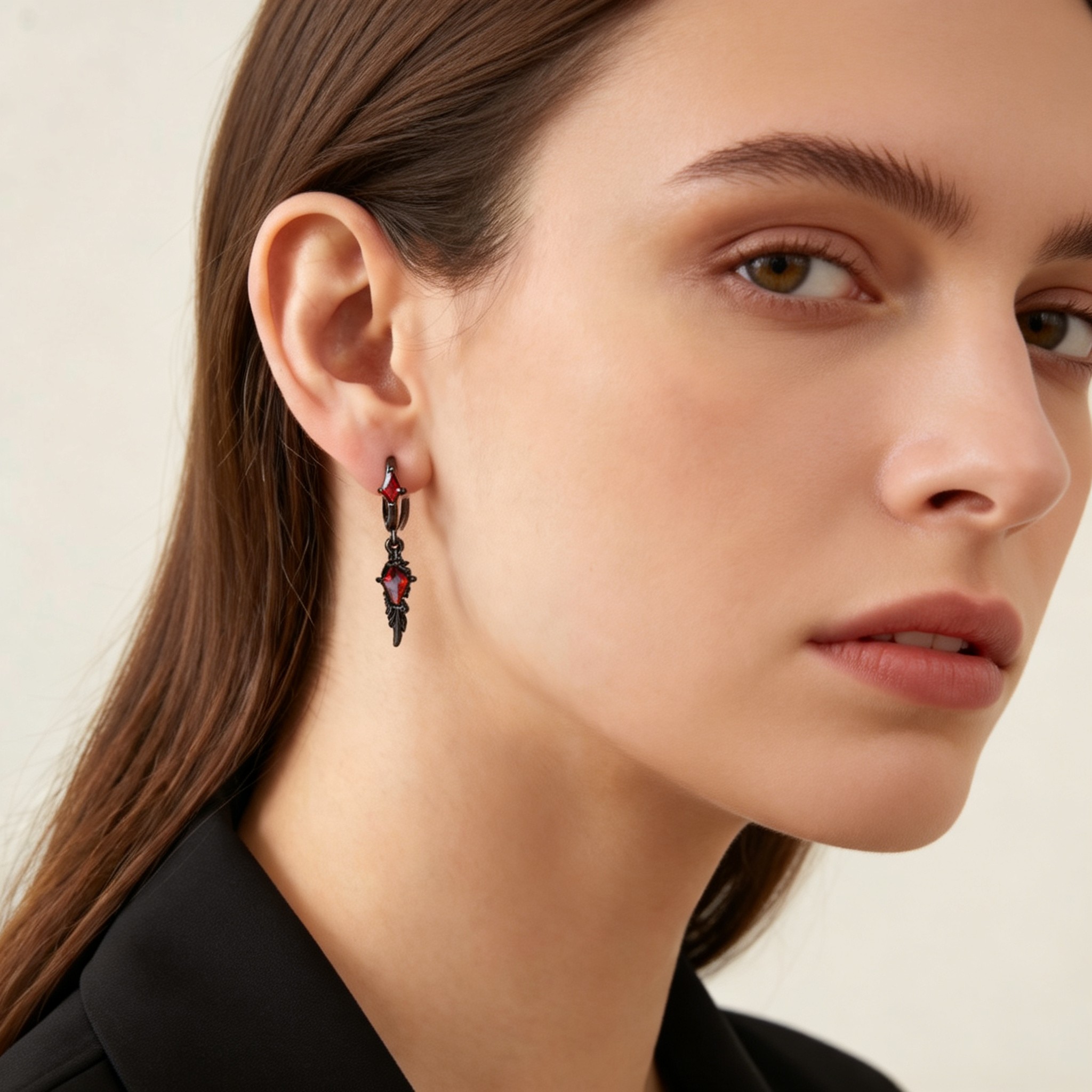 Wing Rhombus CZ Dangle Huggie  - огляд і ціна Women'S Fashion Edgy