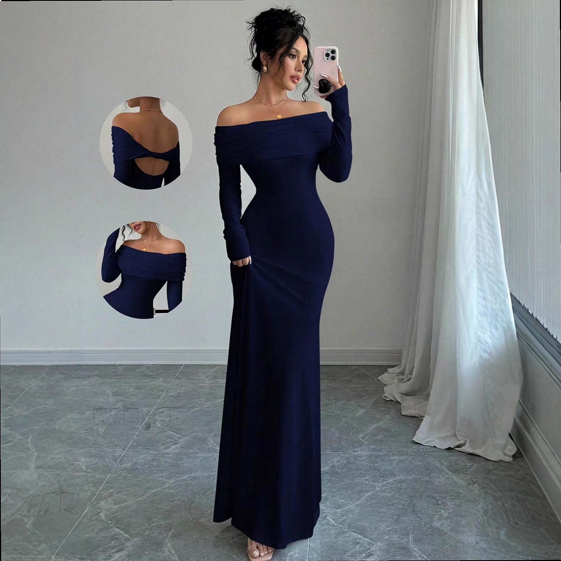 One Shoulder Sexy Bodycon Dres - огляд і ціна Ruched Dress Mini
