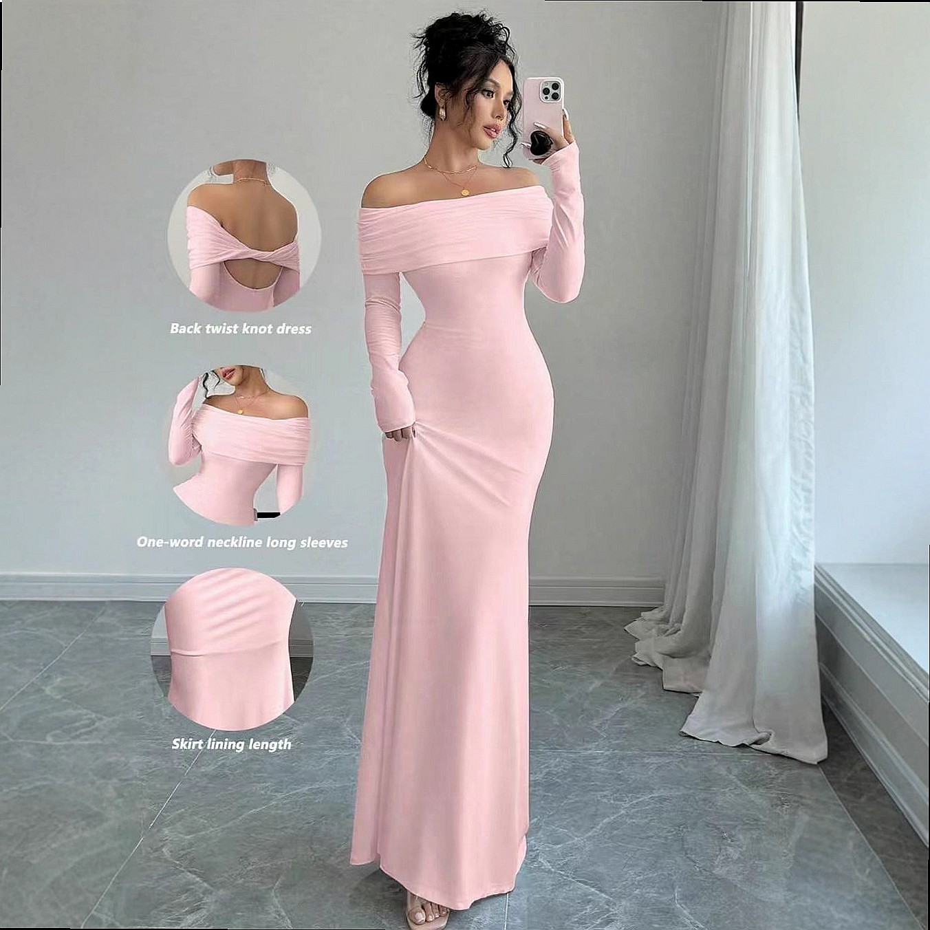 One Shoulder Sexy Bodycon Dres - огляд і ціна Ruched Dress Mini