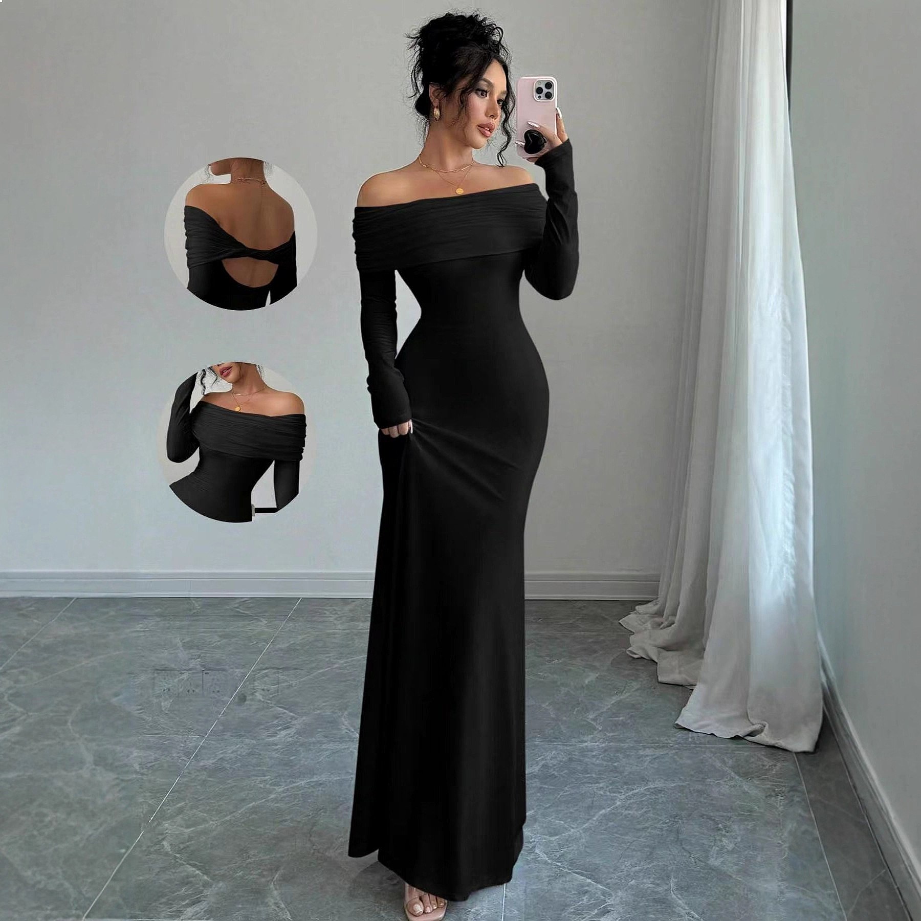 One Shoulder Sexy Bodycon Dres - огляд і ціна Ruched Dress Mini