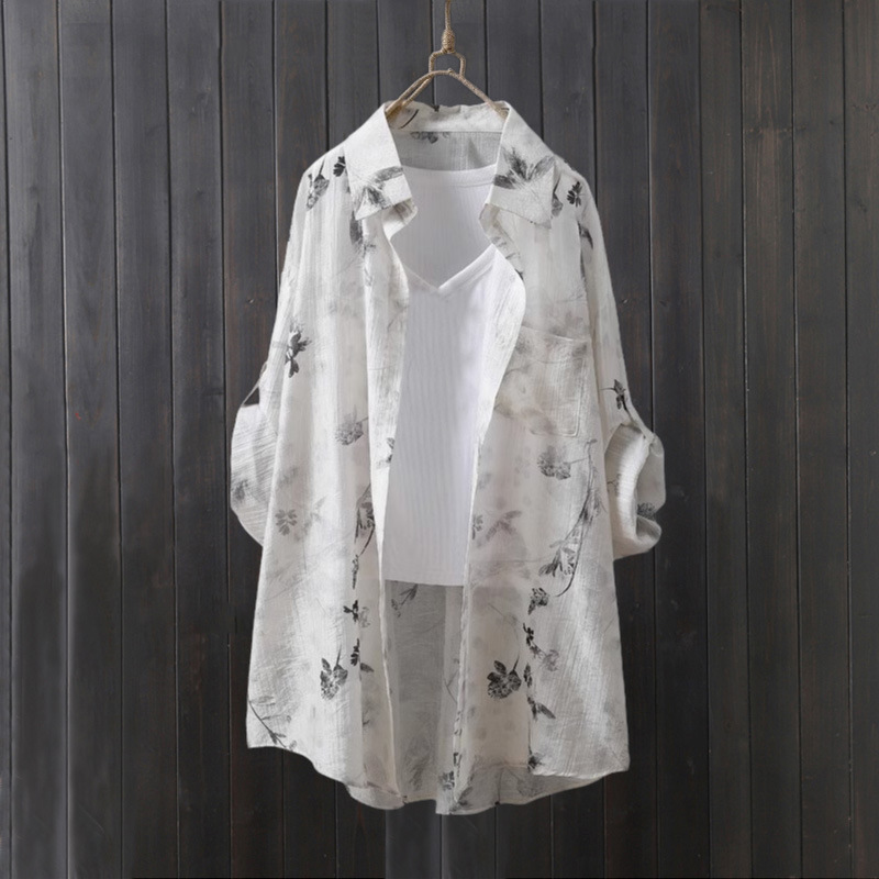 Tencel shirt women's thin coat - огляд і ціна Women'S Fashion Long Coat