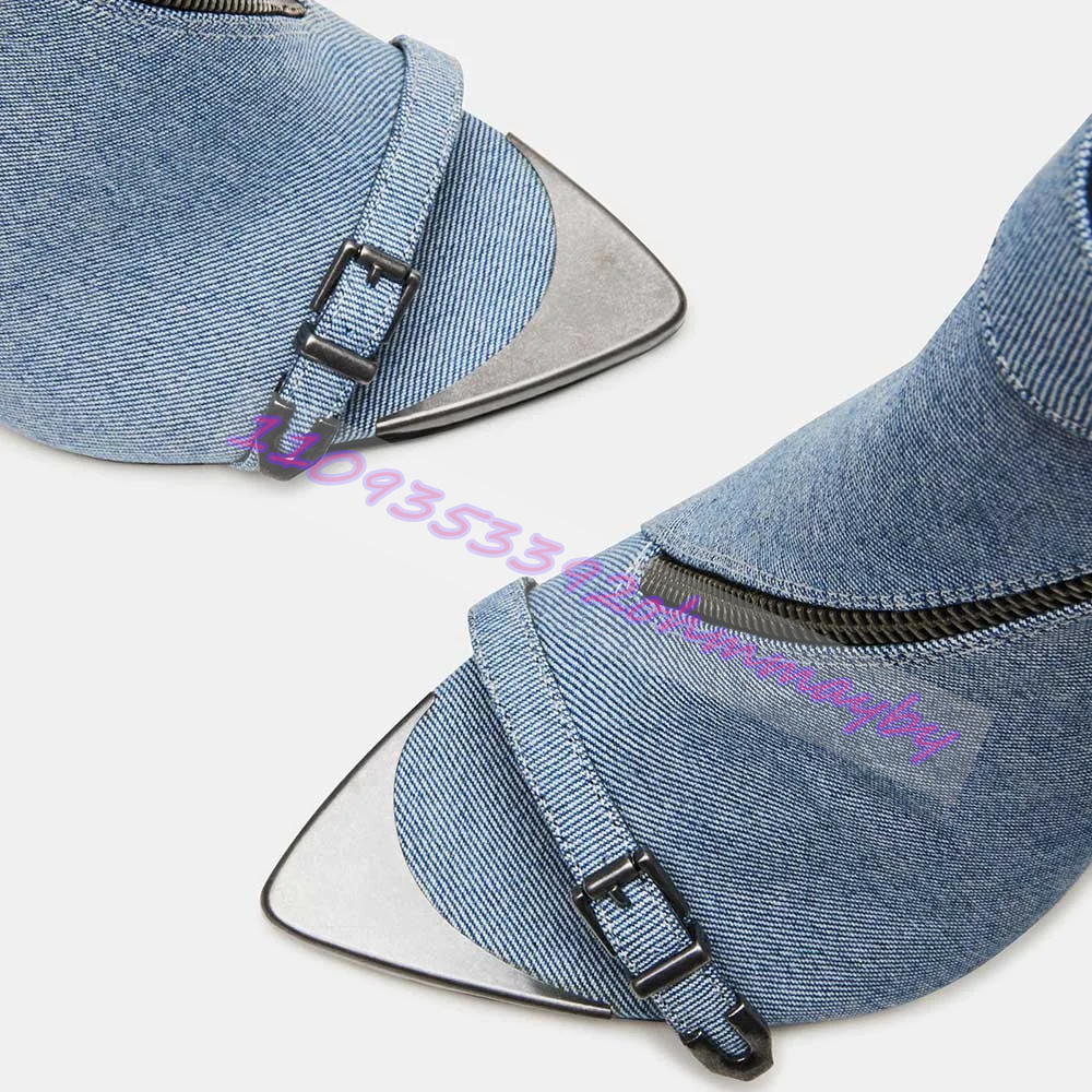 Summer Blue Denim Pointed-Toe  - огляд і ціна Fashion Women Belt