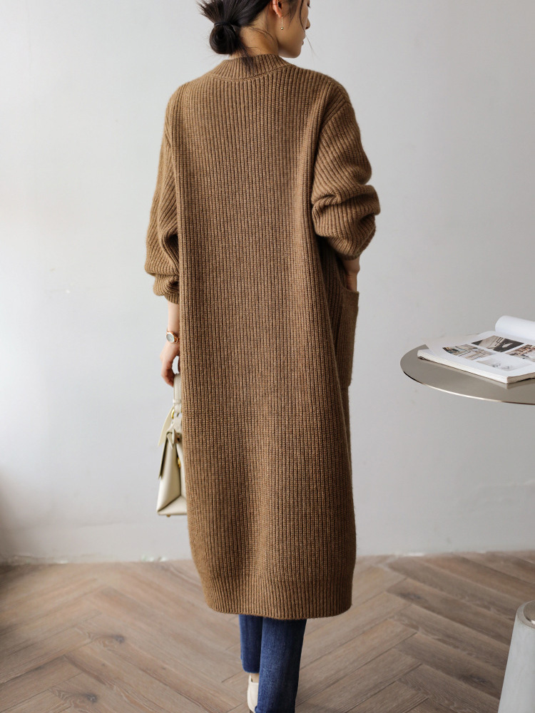 Baggy Long Knitted Cardigan Si - огляд і ціна Women'S Fashion Gilet