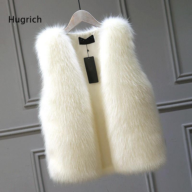 Women's Faux Fur Vest Sleevele - огляд і ціна Women'S Fashion Gilet