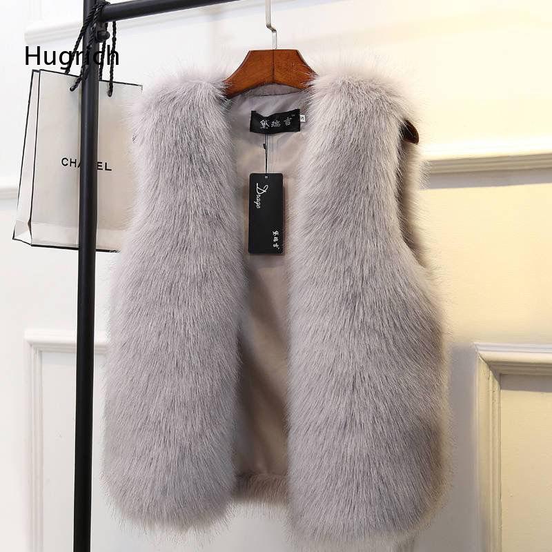 Women's Faux Fur Vest Sleevele - огляд і ціна Women'S Fashion Gilet
