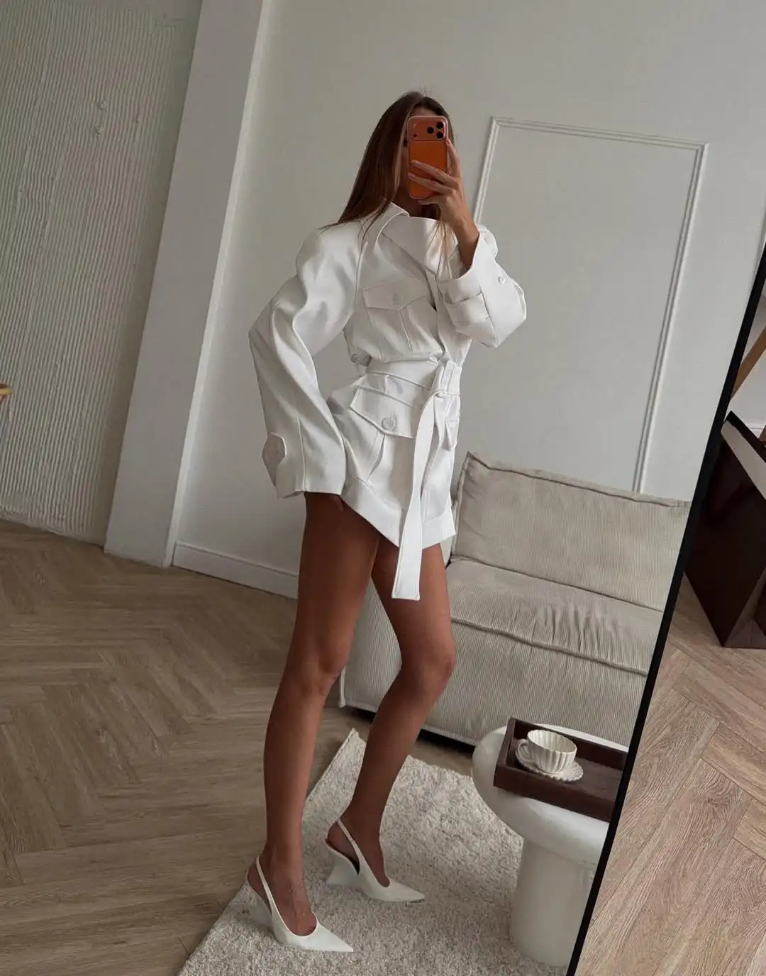 Lady White Cargo Shirt Jacket  - огляд і ціна Women'S Fashion Utility Belt