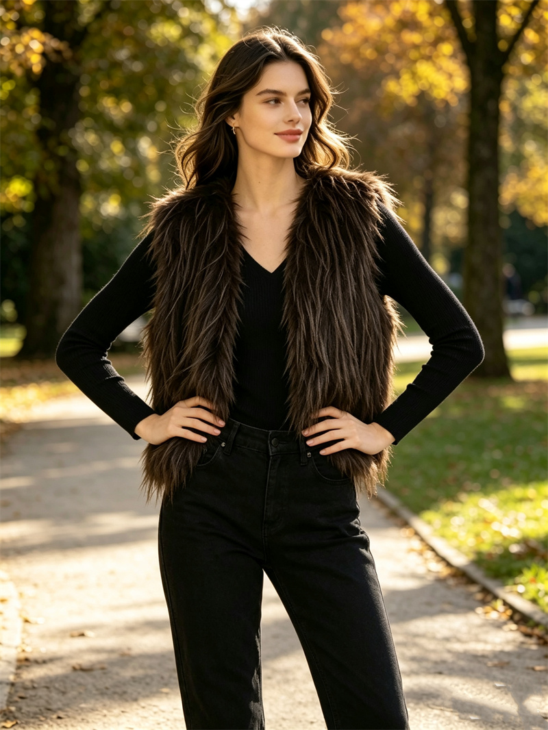Guobioziy Women's Faux Fur Ves - огляд і ціна Women'S Fashion Gilet