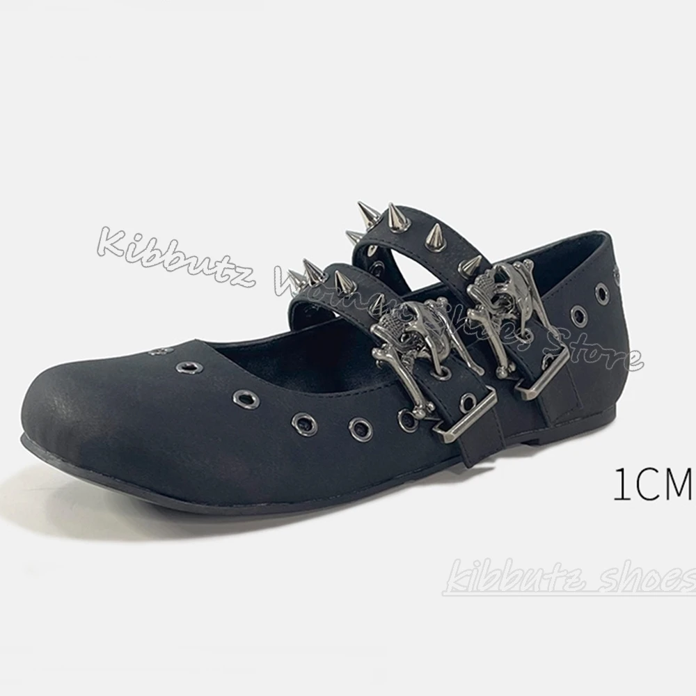 Gothic Ballet Pumps Punk Rock  - огляд і ціна Fashion Women Belt