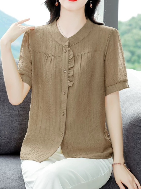 Fashionable Ice Silk Pleated C - огляд і ціна Women Fashion Over 40