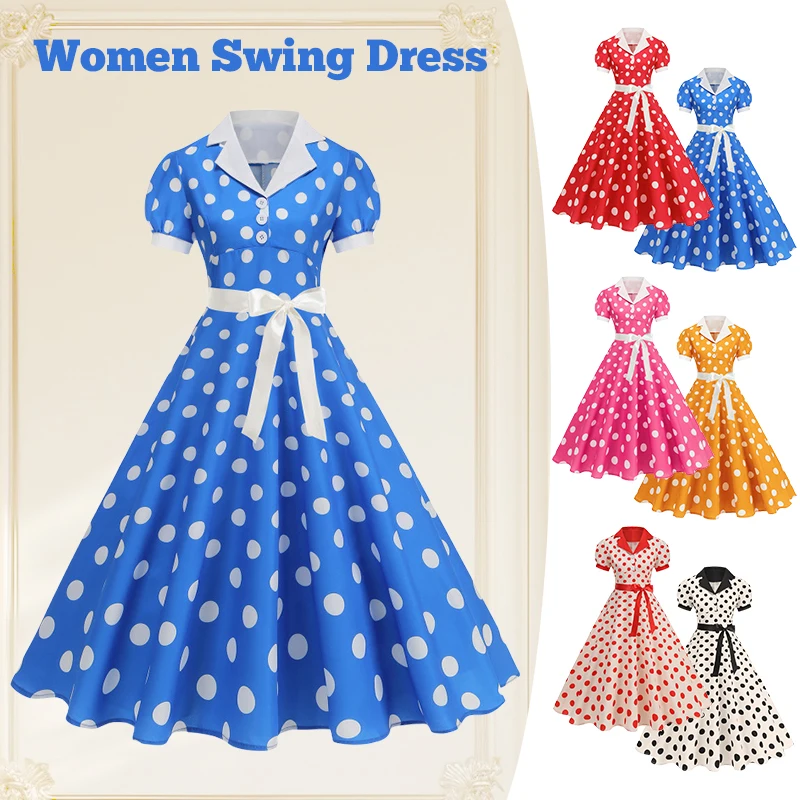 Vintage Polka Dot Summer Dress - огляд і ціна Women'S Fashion Of The 60S