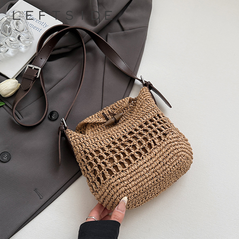 Small Woven Straw Bucket Bag L - огляд і ціна Women'S Fashion Trends 2026 Spring Summer