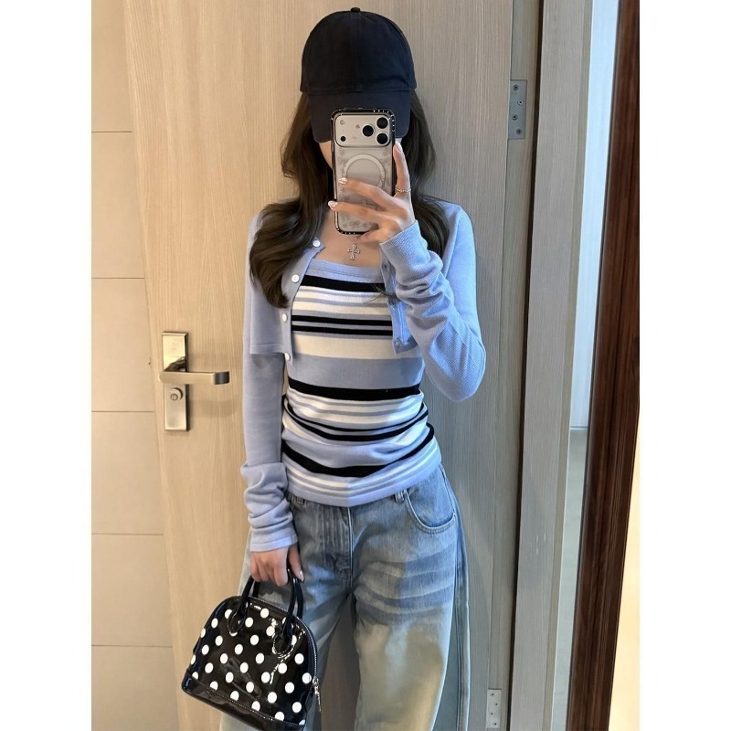 Blue Knitted Suits Women 2026  - огляд і ціна Women'S Y2K Fashion Aesthetic