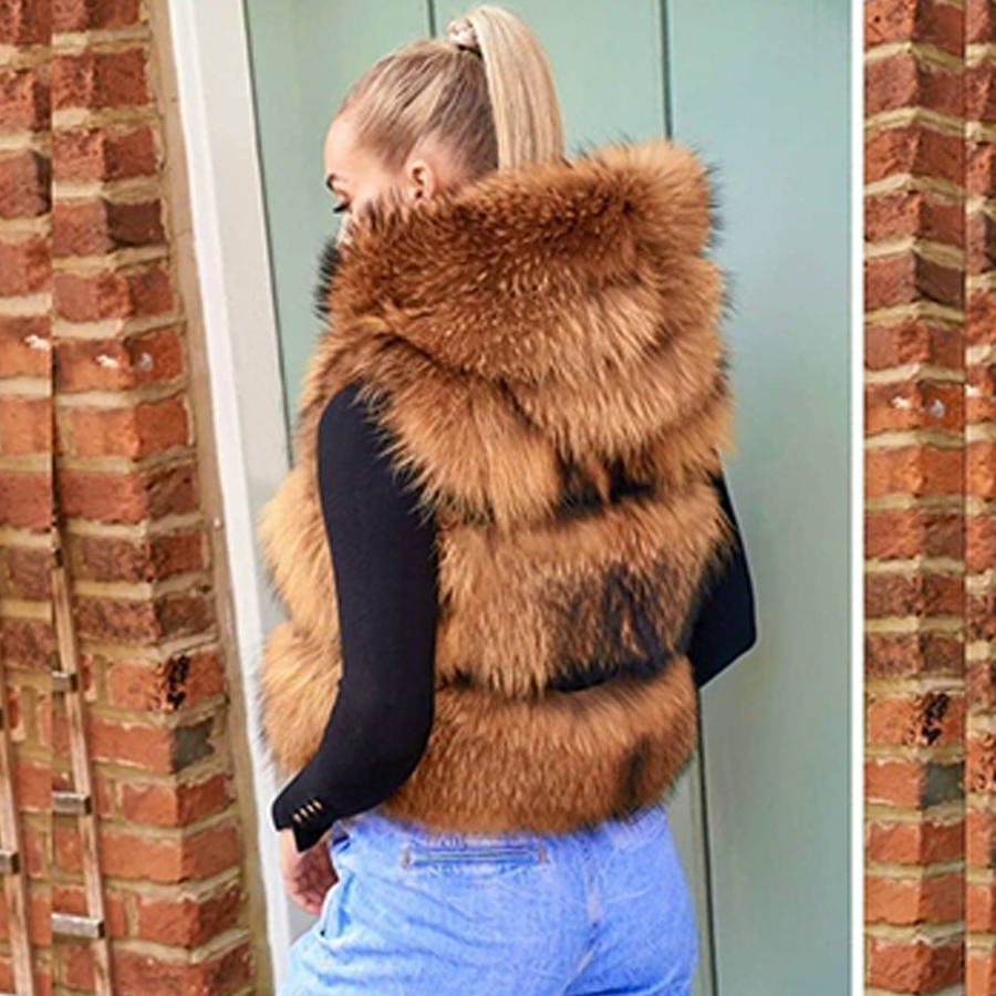 Real Raccoon Fur Vest Women Wa - огляд і ціна Women'S Fashion Gilet