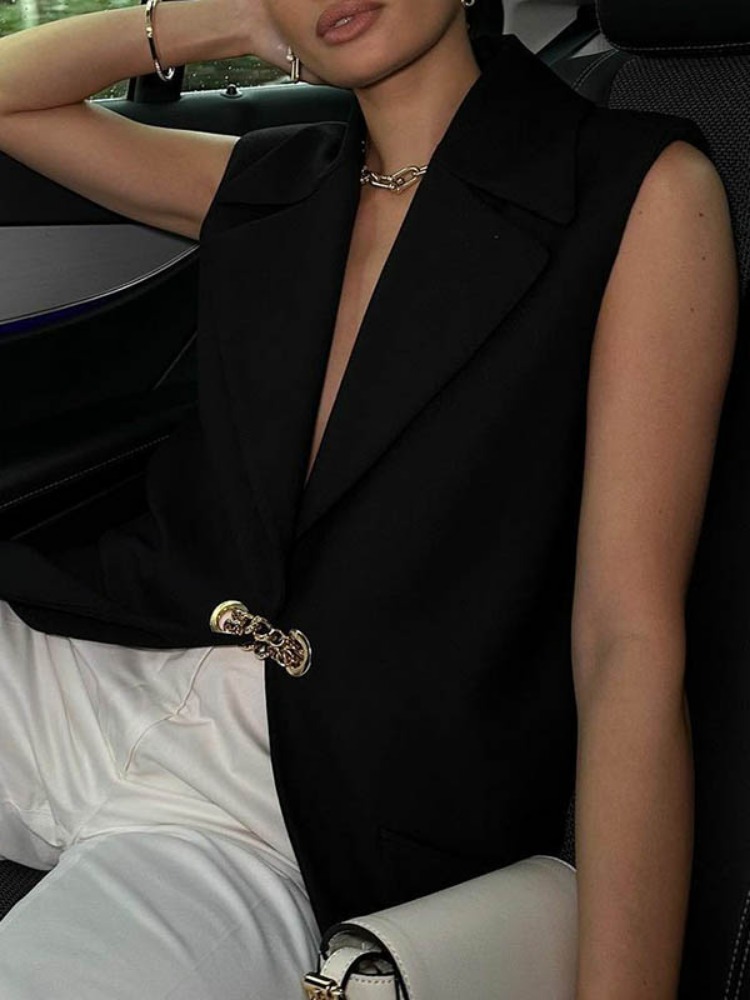 Women's Solid Black Sleeveless - огляд і ціна Women'S Fashion Trends 2026 Spring Summer